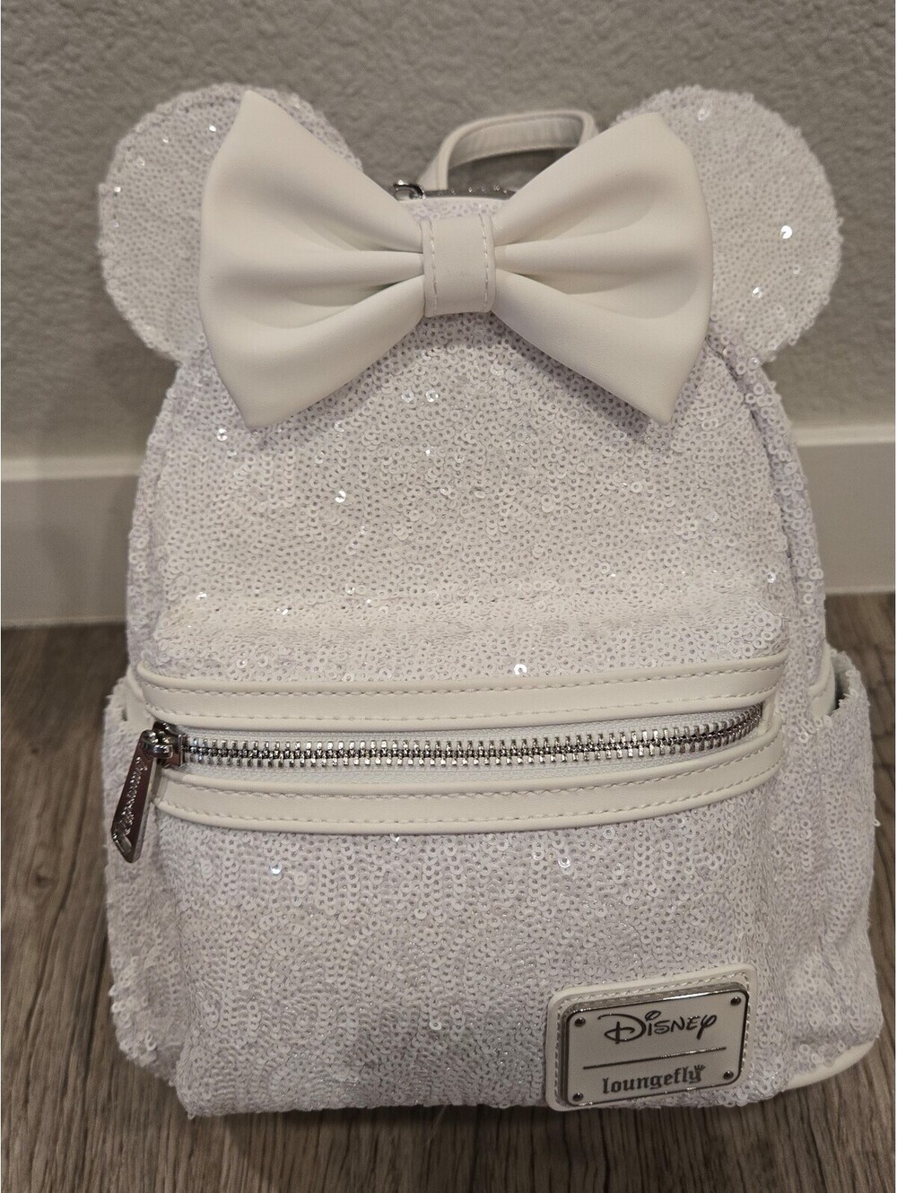 Loungefly White Wedding themed Sequin bag